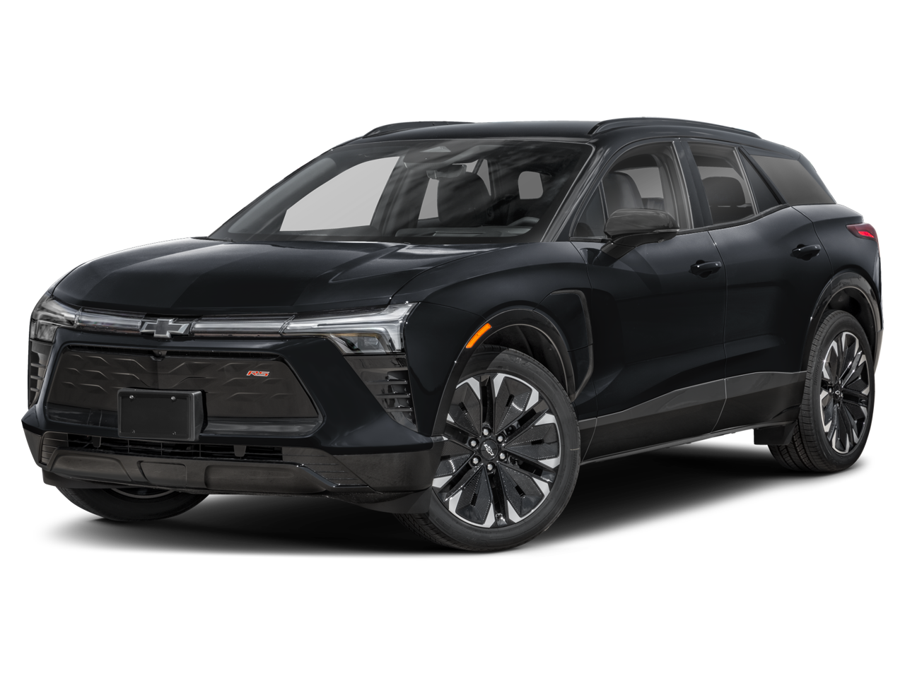 2024 Chevrolet Blazer EV RS in Radiant Red Tintcoat — front three-quarter view