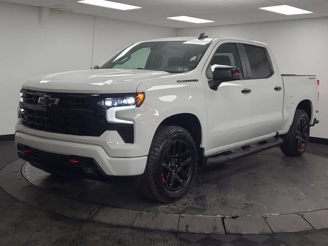 2023 Chevrolet Silverado 1500 RST in Summit White — front three-quarter view