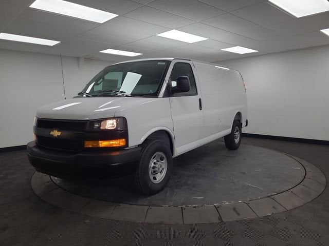 2026 Chevrolet Express Cargo WT in Summit White — front three-quarter view