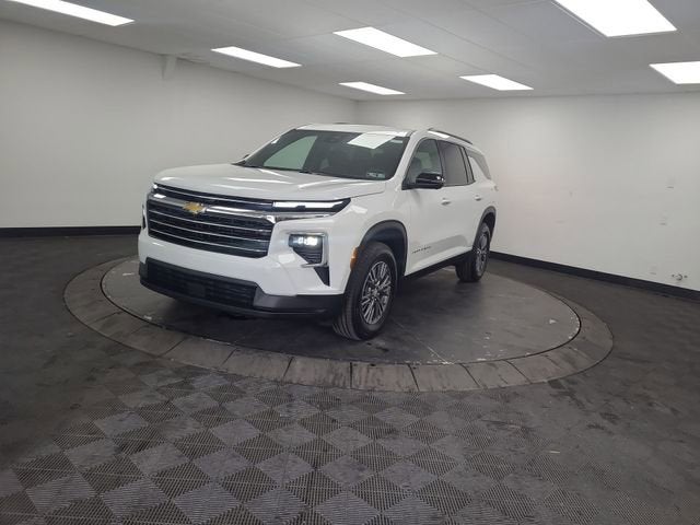 2026 Chevrolet Traverse LT in Summit White — front three-quarter view