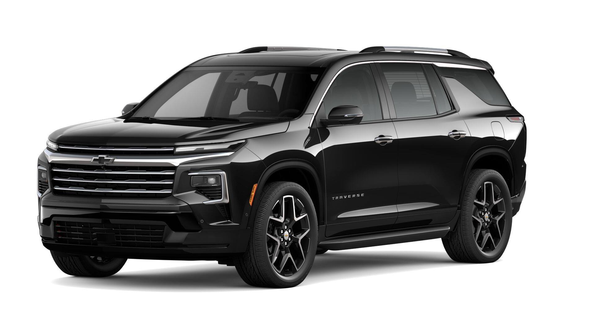 2026 Chevrolet Traverse High Country in Mosaic Black Metallic — front three-quarter view