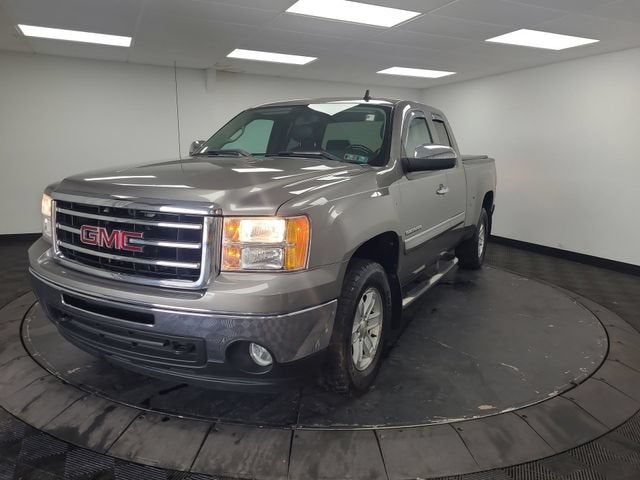 2012 GMC Sierra 1500 SLE in Steel Gray Metallic — front three-quarter view