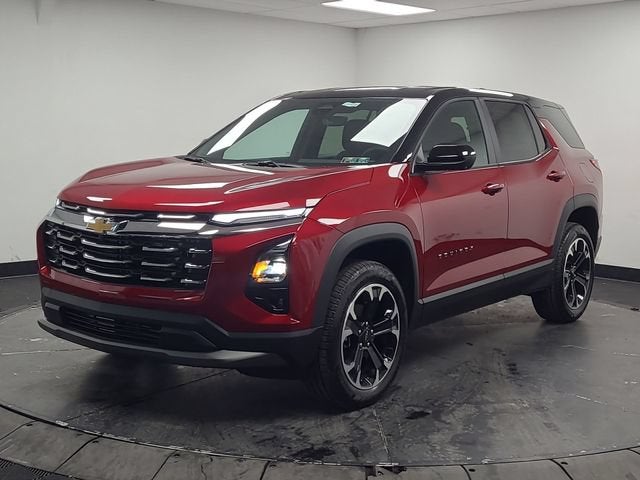 2026 Chevrolet Equinox LT in Radiant Red Tintcoat — front three-quarter view
