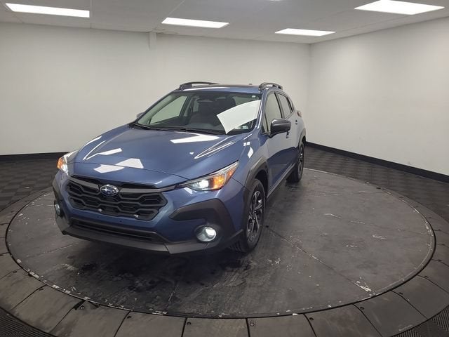 2024 Subaru Crosstrek Premium in Blue — front three-quarter view