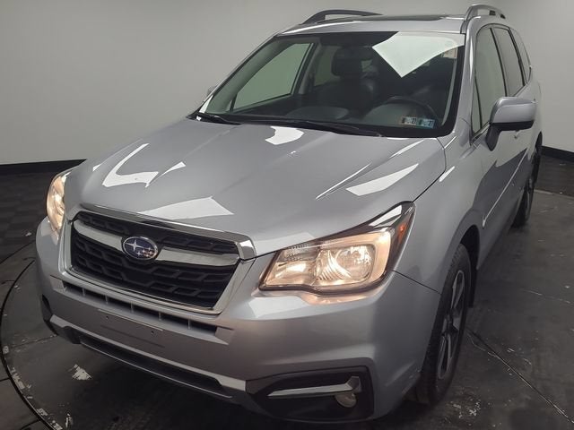 2017 Subaru Forester Limited in Silver — front three-quarter view